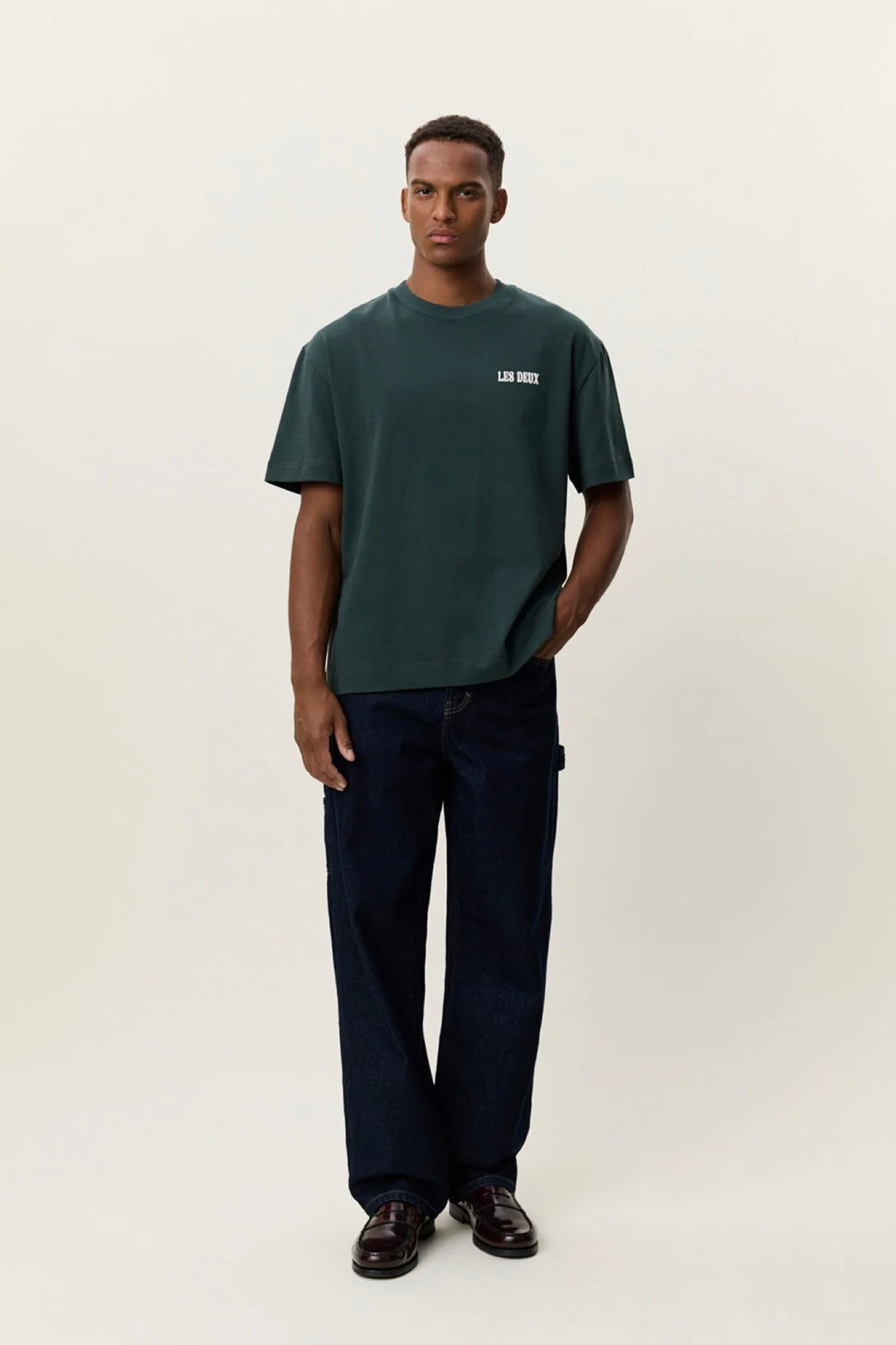 Woods Heavyweight T-Shirt Darkest Spruce Green