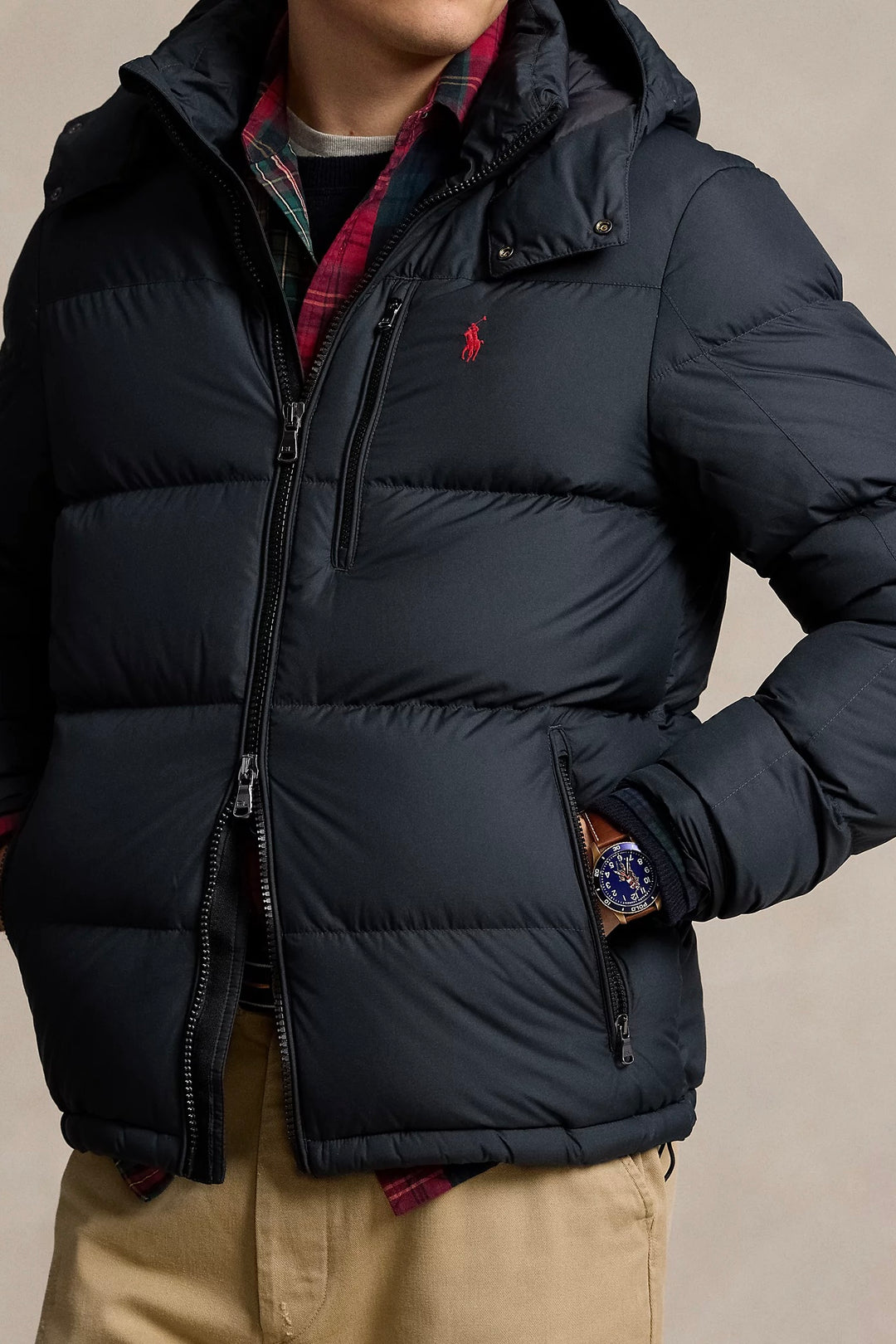 The Gorham Down Jacket Polo Black