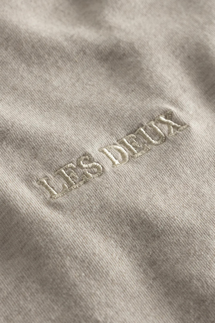 LES DEUX - Dexter T-shirt Oatmeal Melange - Dale