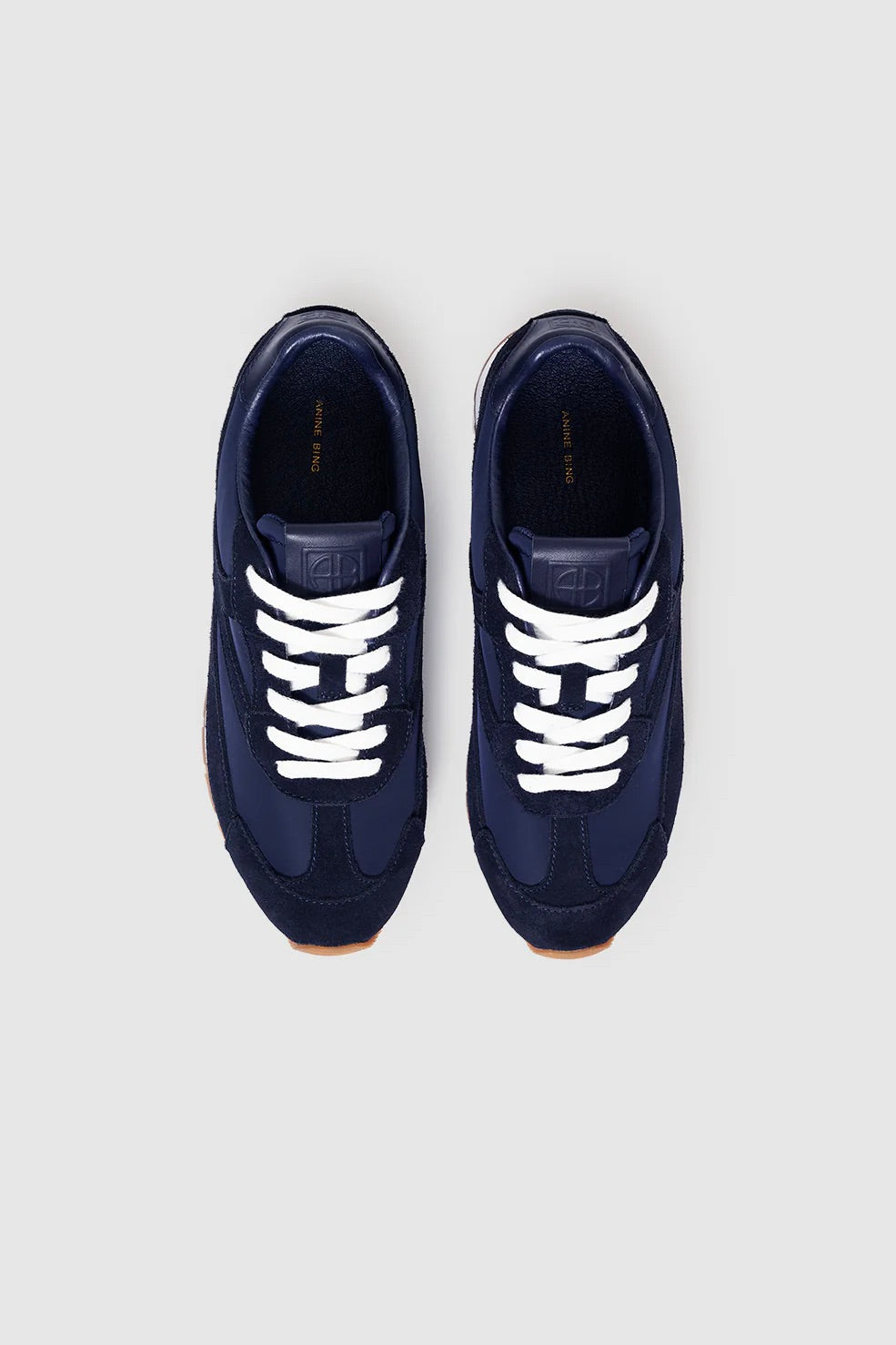 ANINE BING Juno Sneakers Navy Suede - Dale