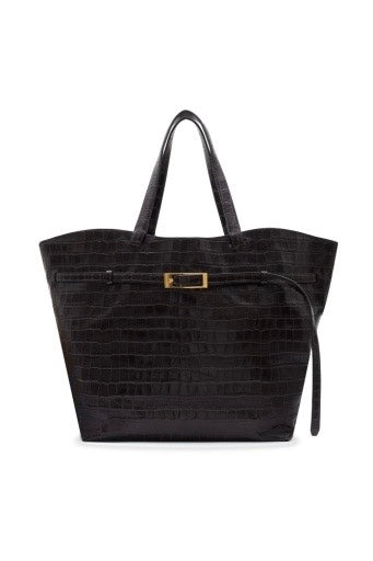 Elly Tote Embossed Dark Brown