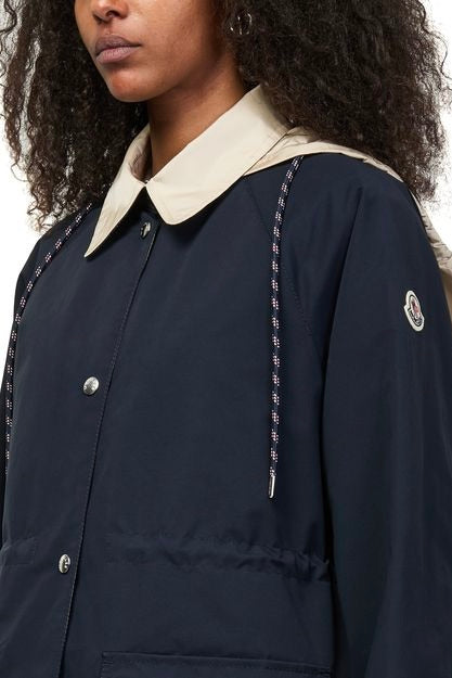 Begonia 3-in-1 Hooded Long Down Jacket Navy