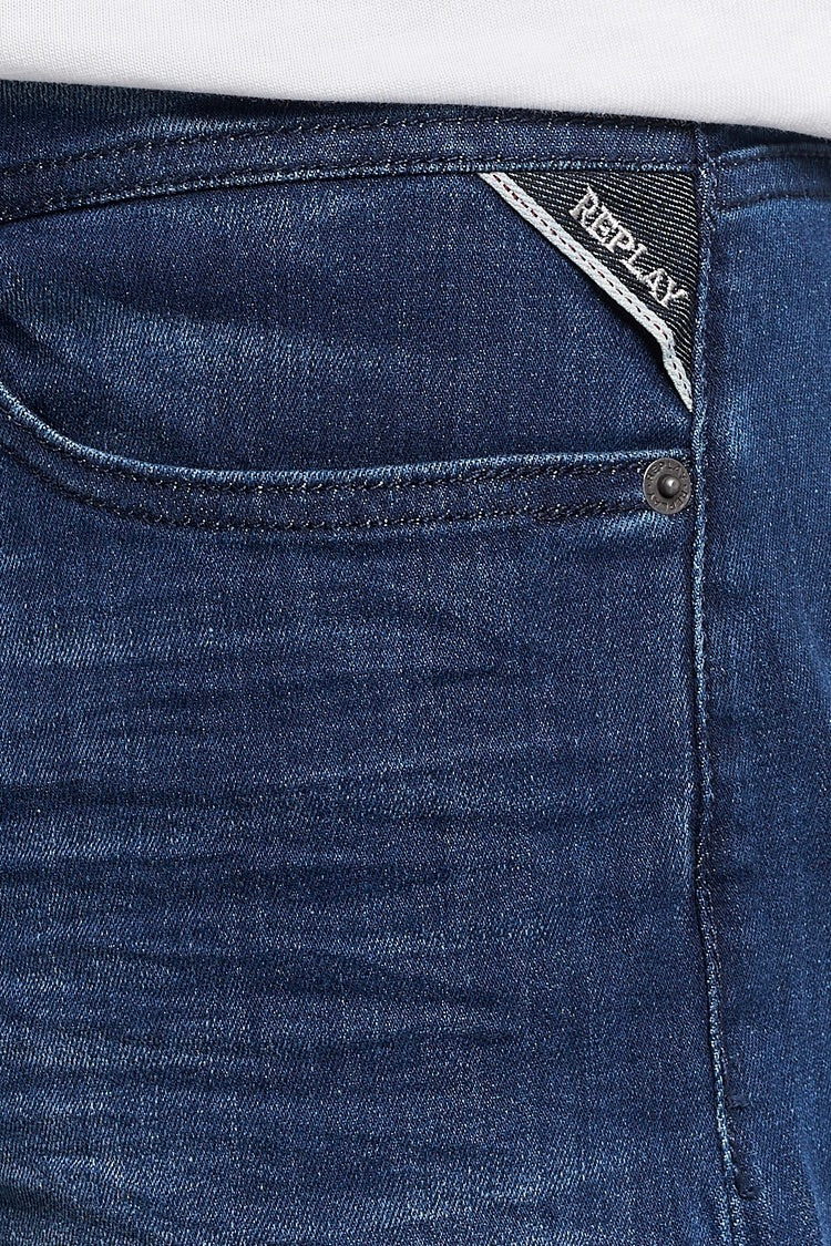 Grover Power Stretch Straight Fit Jeans Medium Blue