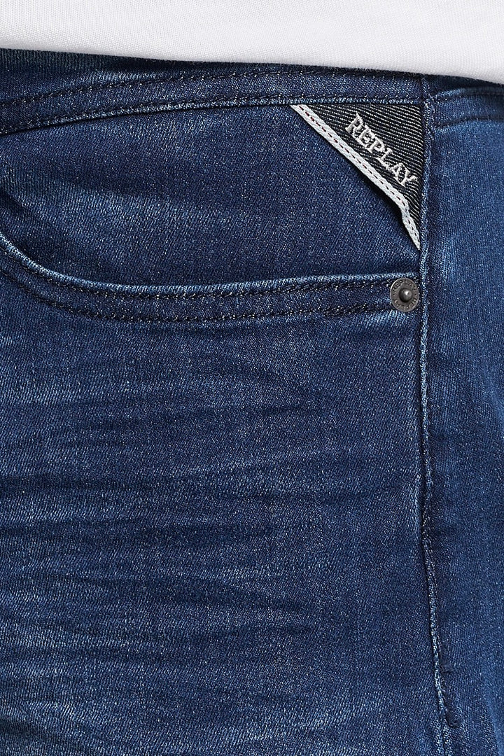Grover Power Stretch Straight Fit Jeans Medium Blue