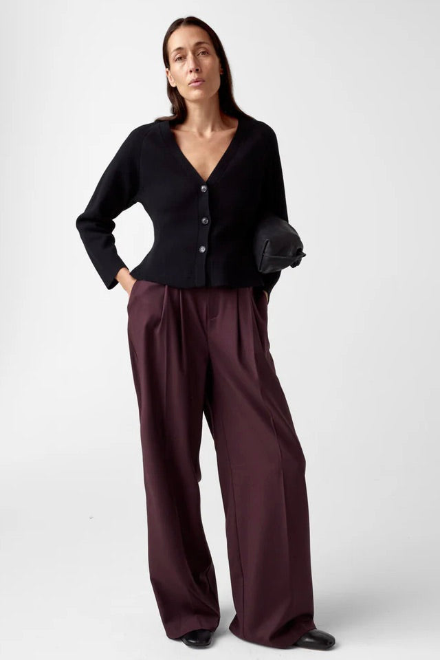 Ginny Merino Cardigan Black