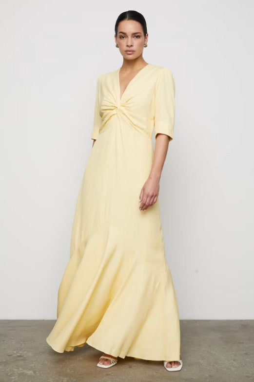 CAMILLA PIHL - Paloma Dress Light Yellow - Dale
