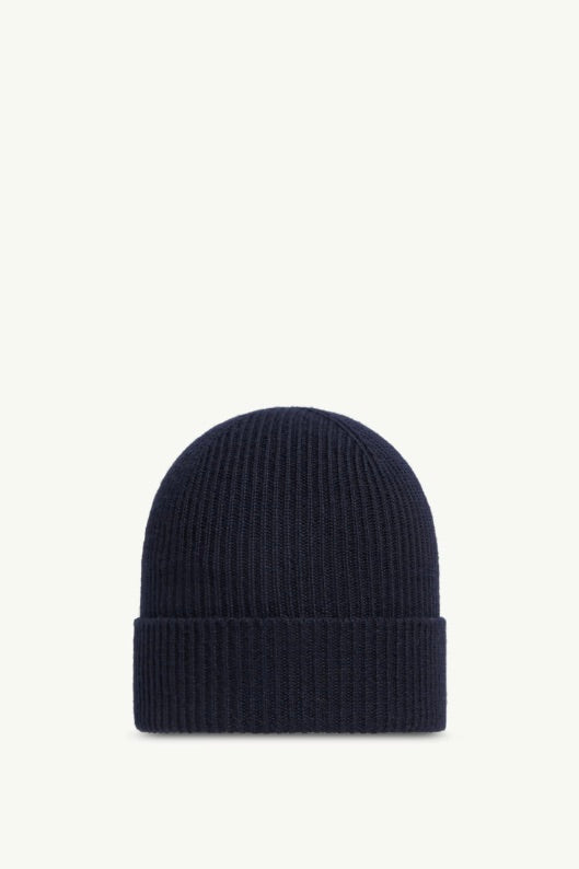 Wool Beanie Dark Blue