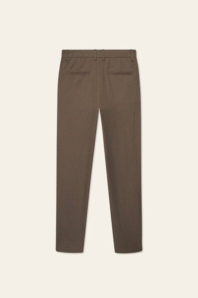 LES DEUX Como Reg Houndstooth Suit Pants Teak - Dale