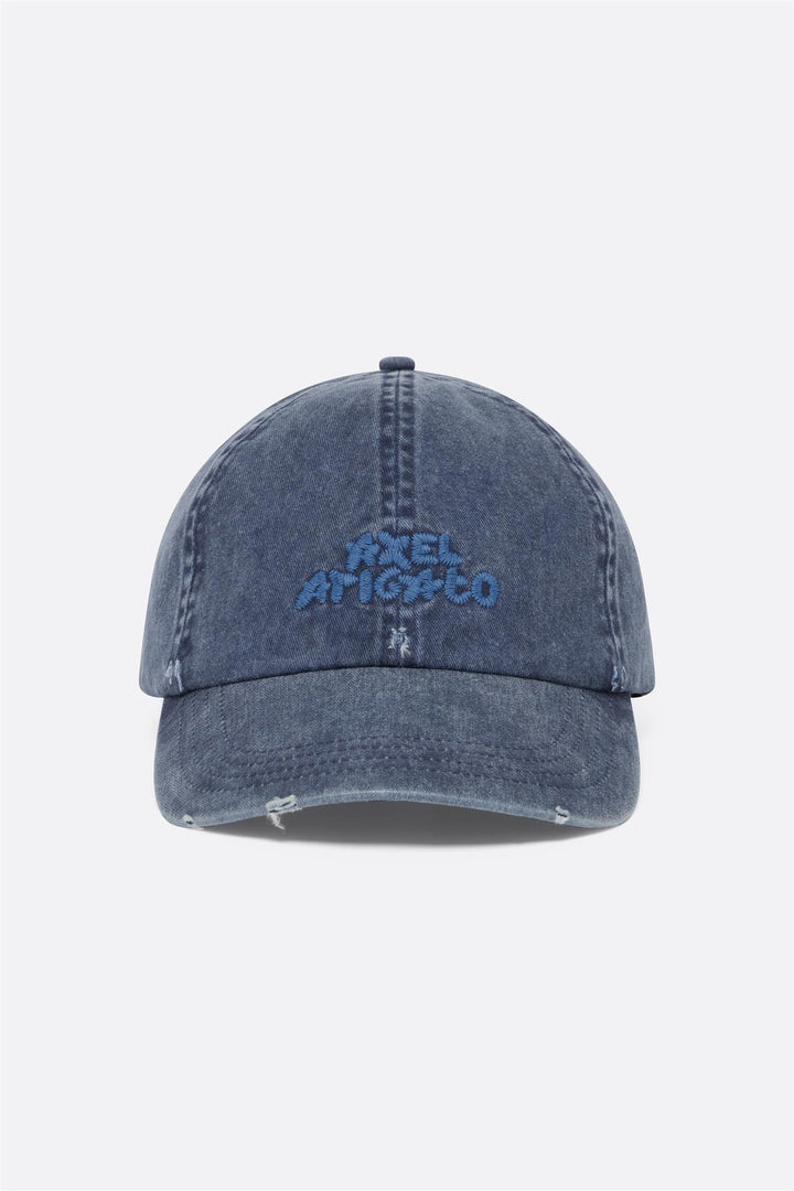 Floral Washed Cap Navy