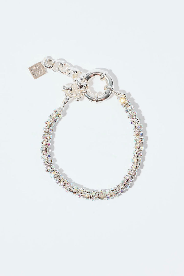 Skinny Diamond Bracelet Silver