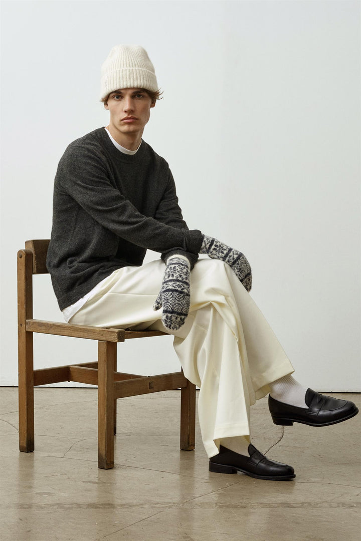O.A.D O.A.D Ribbed Beanie White - Dale