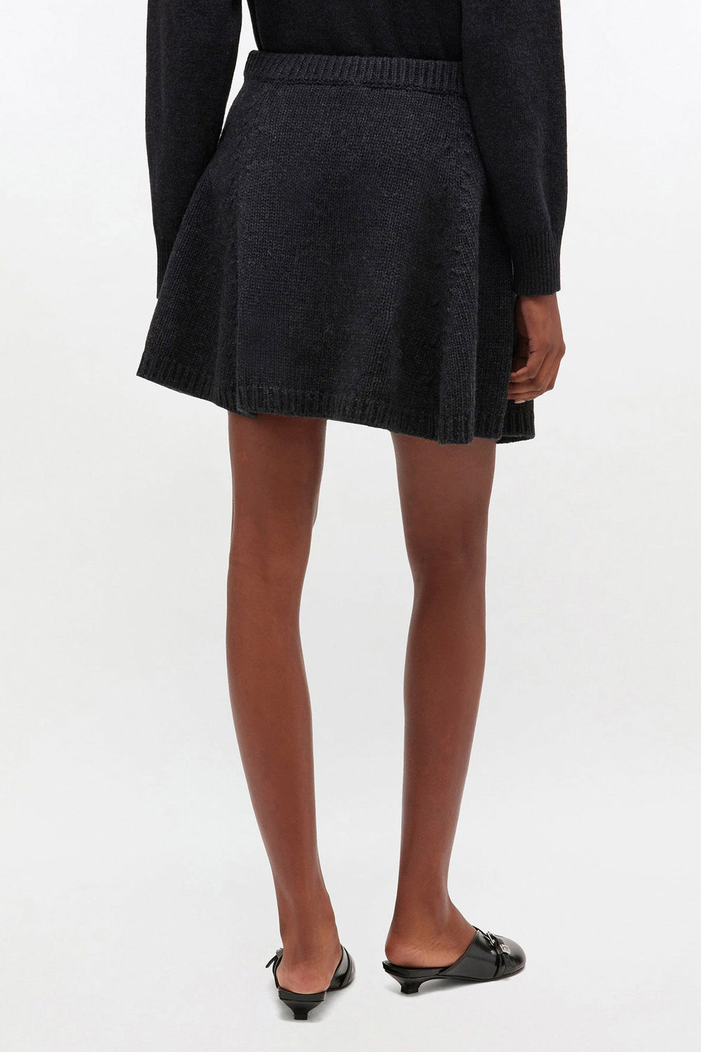 GANNI Chunky Wool Mix Mini Skirt - Dale