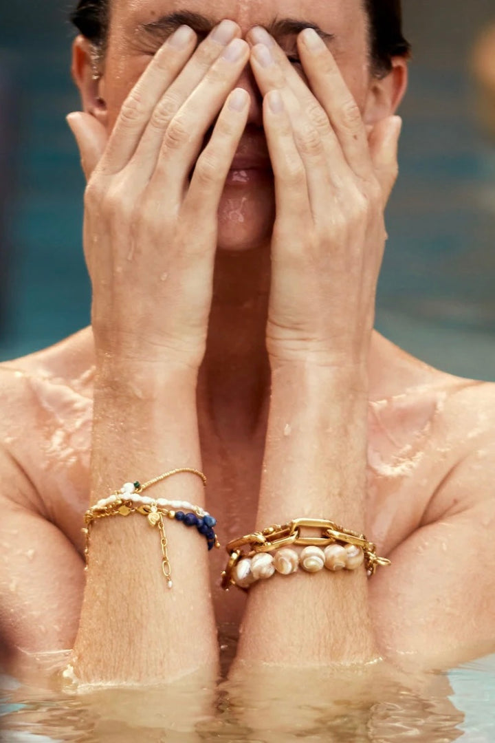 ANNI LU Deep Blue Bracelet Golden Lapis - Dale