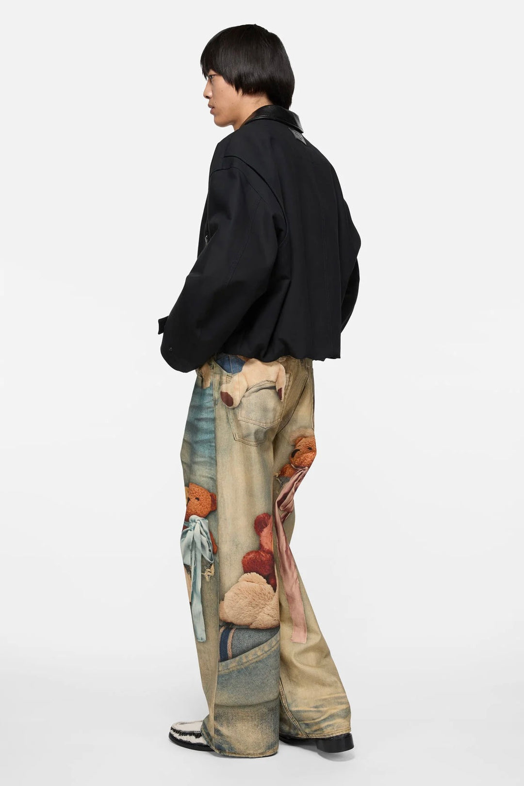 Twill Bomber Jacket Black