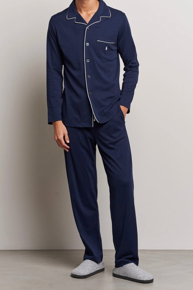 Cotton Pyjama Set Cruise Navy