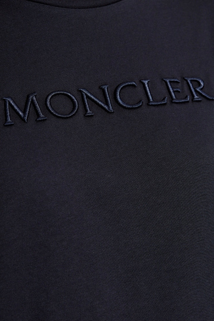Embroidered Tonal Logo T-Shirt Blue