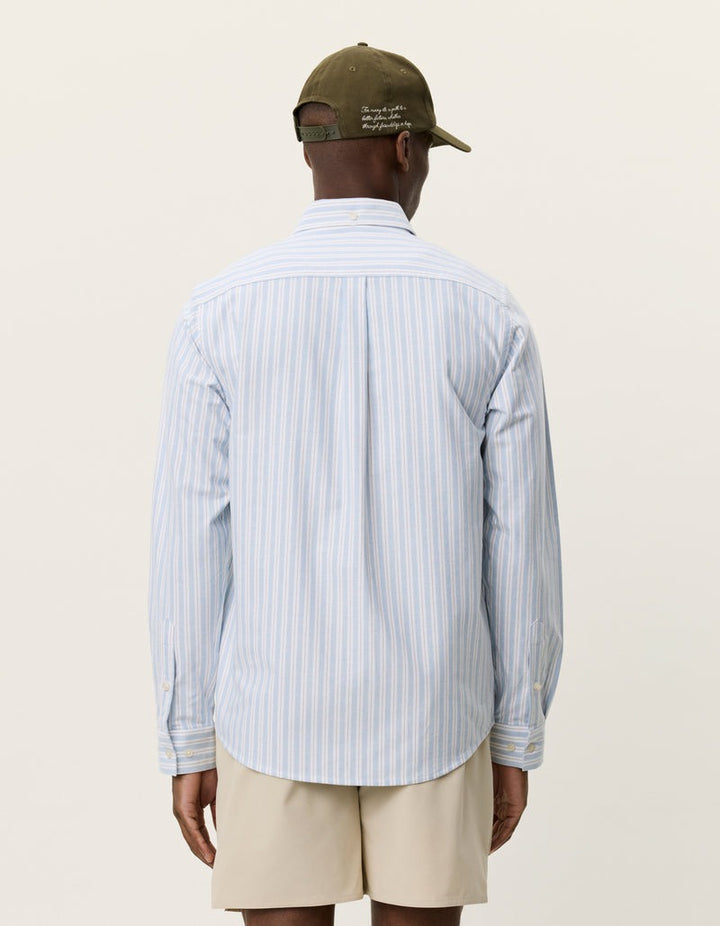 Konrad Stripe Oxford Shirt Allure Blue