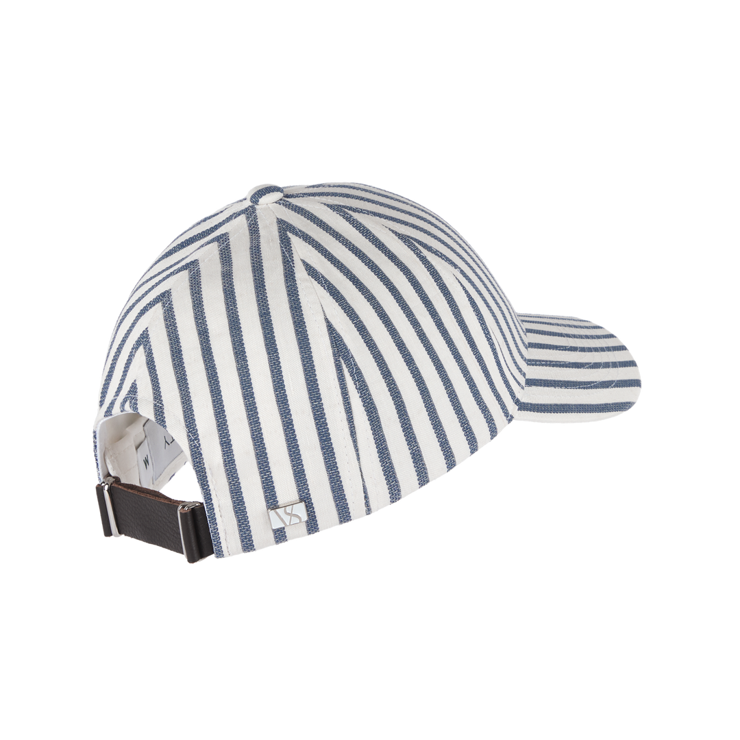 VARSITY HEADWEAR Cotton Cap Righe Navy - Dale