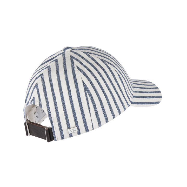 VARSITY HEADWEAR Cotton Cap Righe Navy - Dale