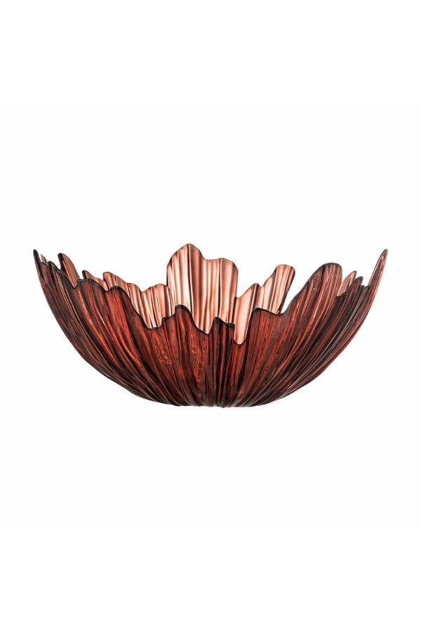 Aila Glass Bowl Red