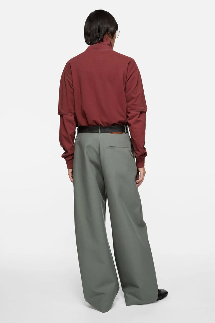 Washed Logo Polo Maroon Red