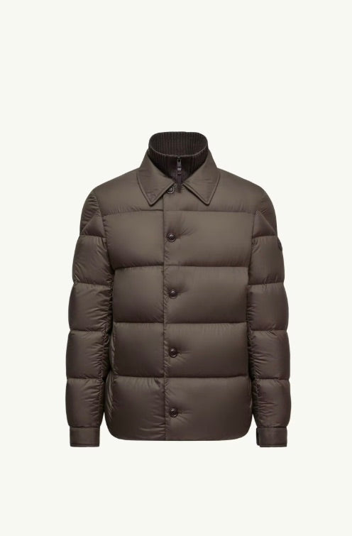 Pres Down Shirt Jacket Olive Green