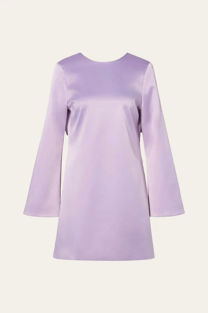 MALINA Elna Bow Detailed Mini Dress Lavender - Dale