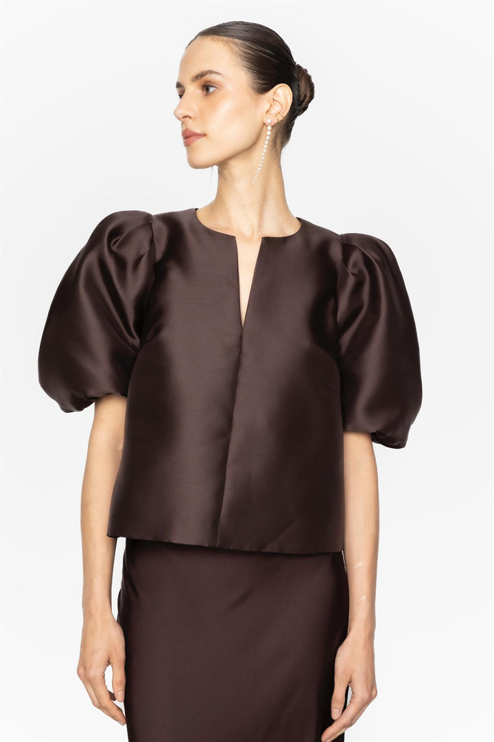 Maeve Blouse Dark Brown