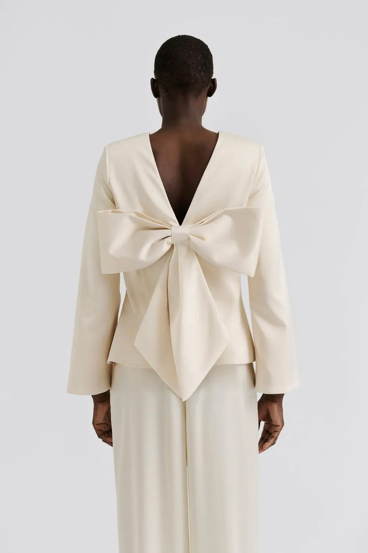 Elna Bow Detailed Top Vanilla