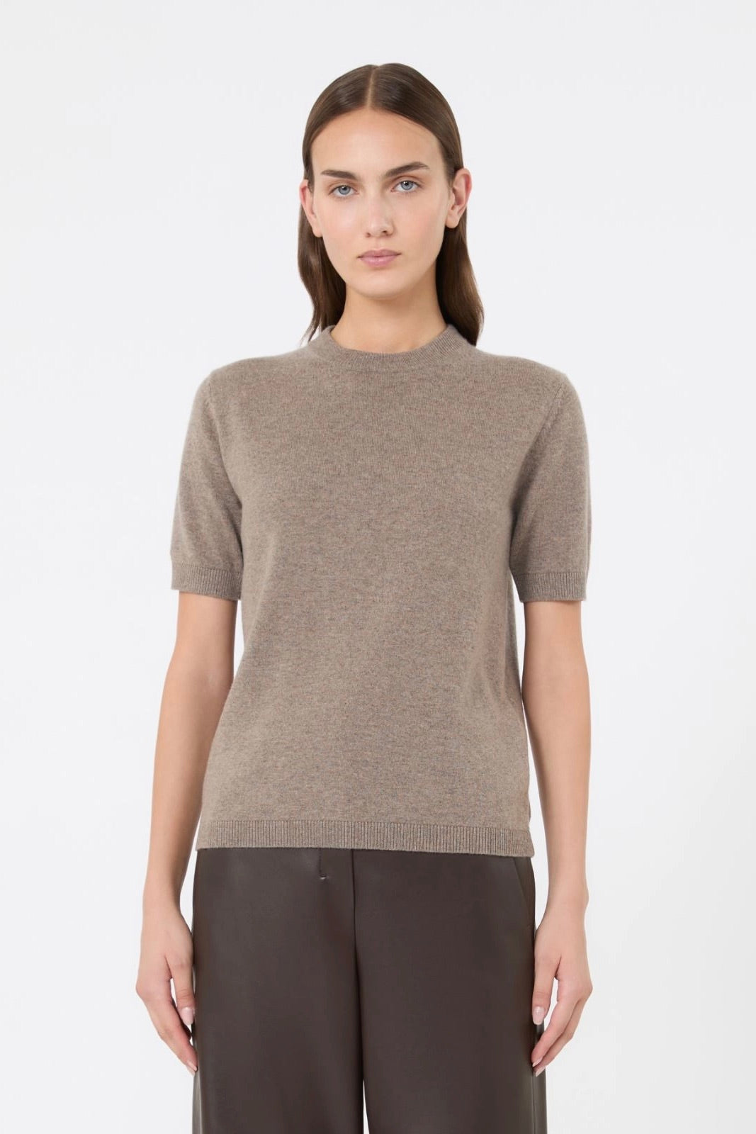 Regular Wool and Cashmere Sweater Natural