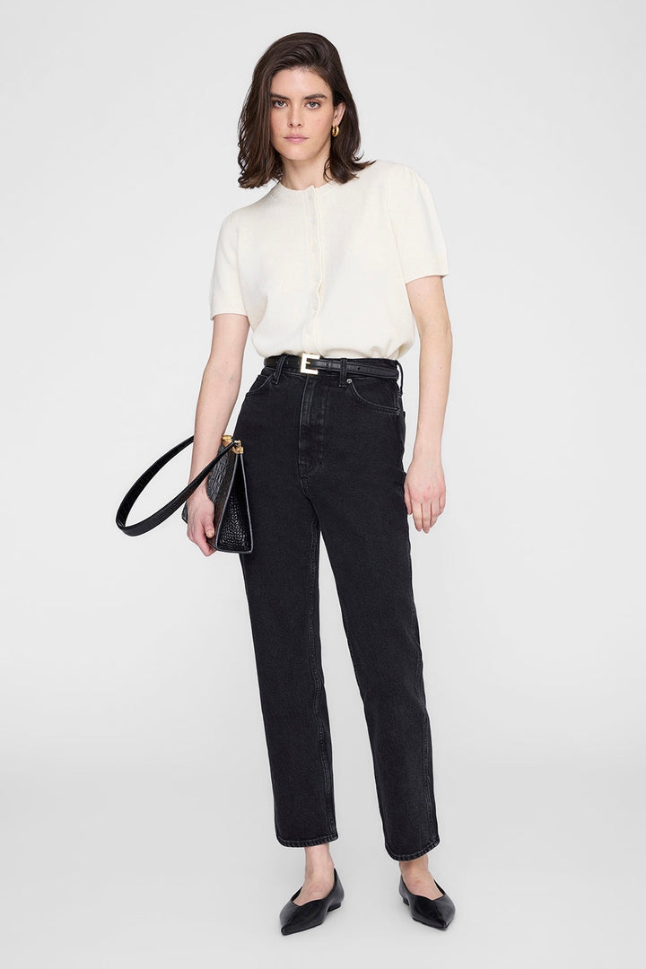 ANINE BING Gracie Cardigan Cream - Dale