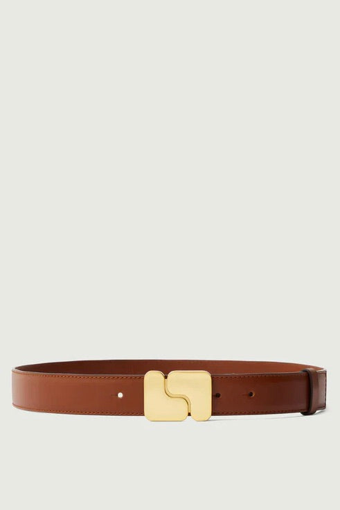 Ninon Leather Belt Hazelnut