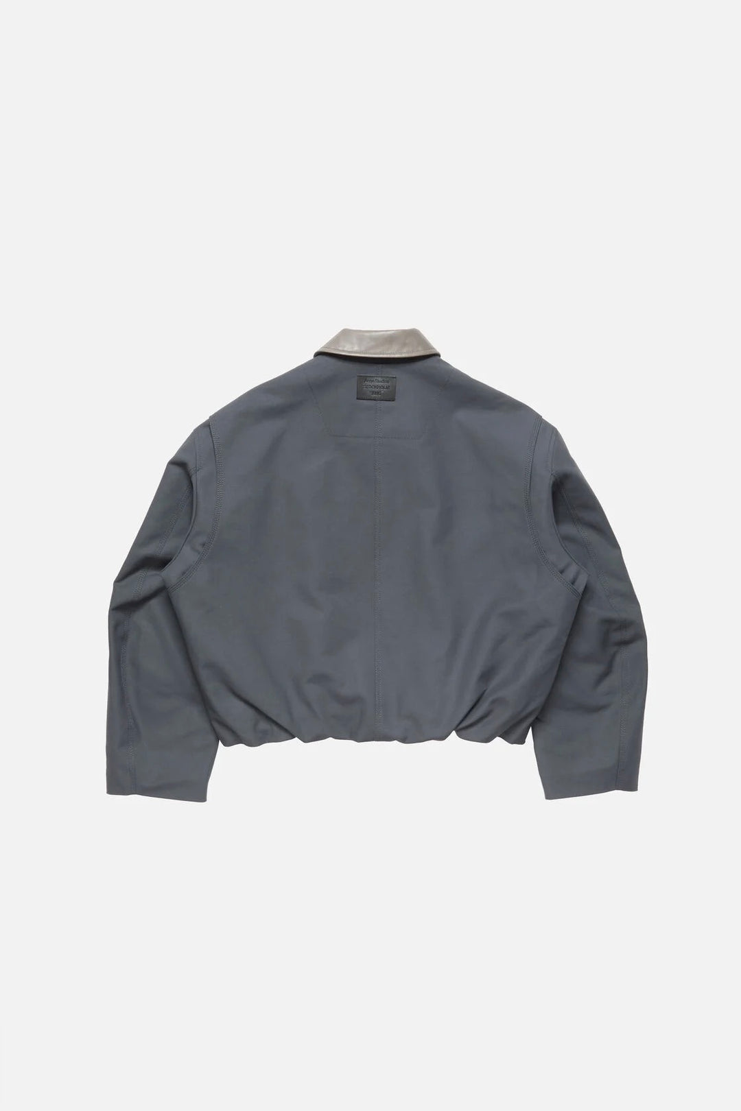 ACNE STUDIOS Bomber With Leather Collar Carbon Grey - Dale