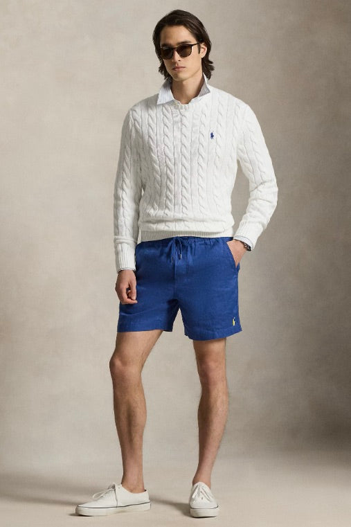 15-cm Polo Prepster Linen Short Dusty Azure