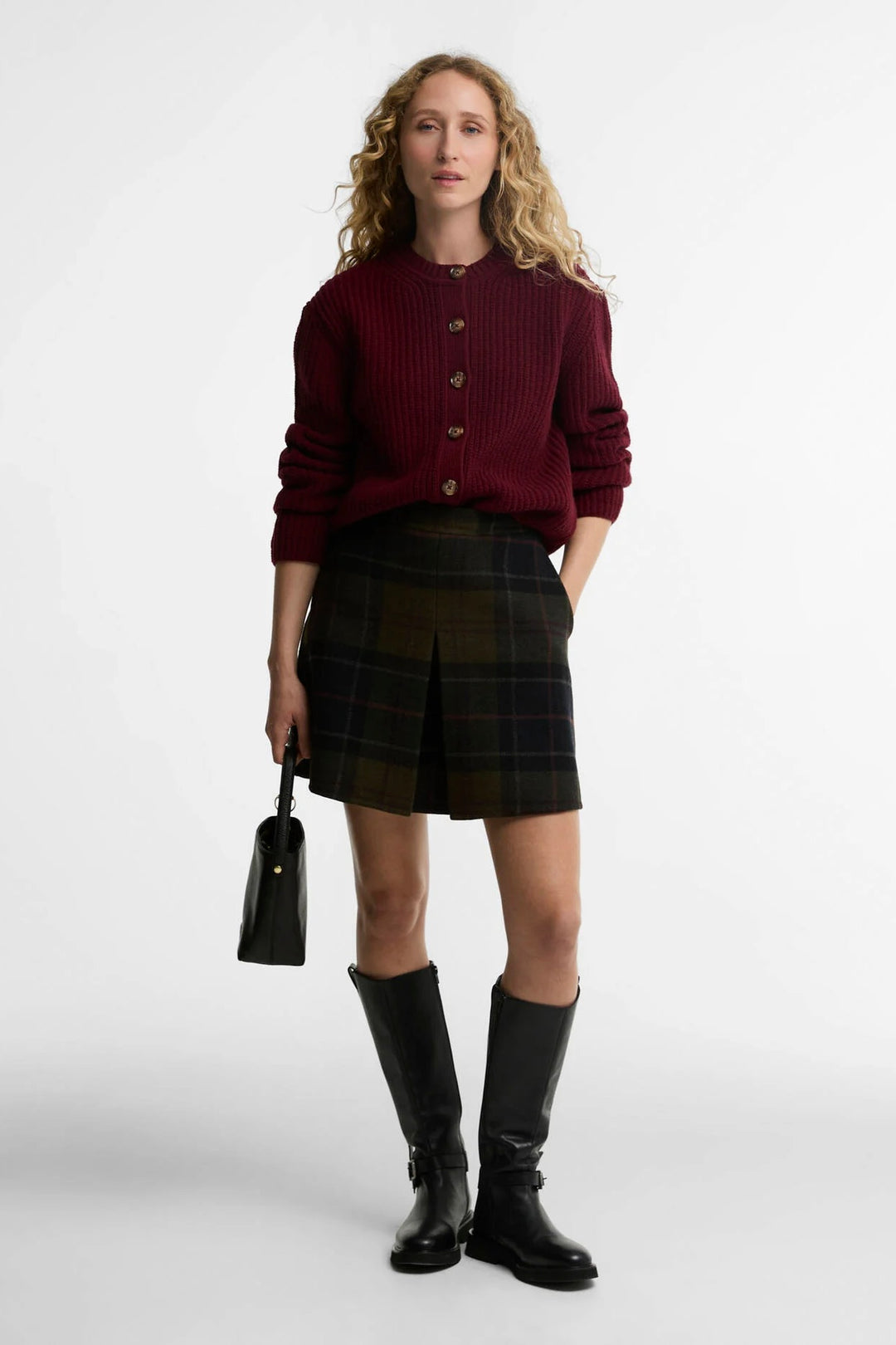 Barbour Marlow Mini Tartan Skirt Shadow Classic