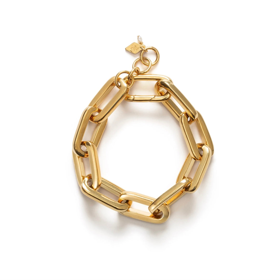 ANNI LU Golden Link Bracelet Gold - Dale