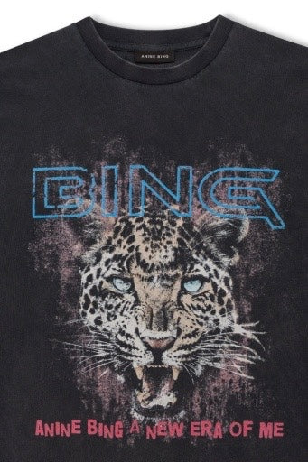 Cade Tee Tiger Muse Washed Black