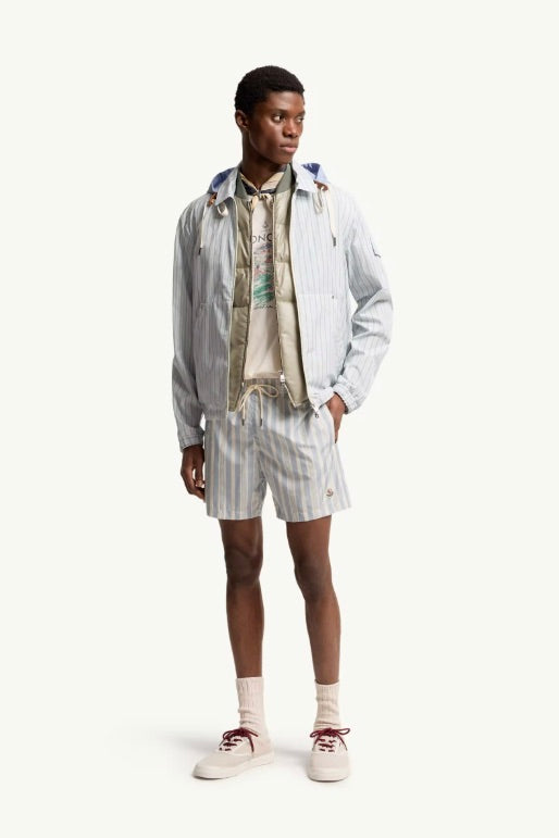 Striped Swim Shorts White/Blue