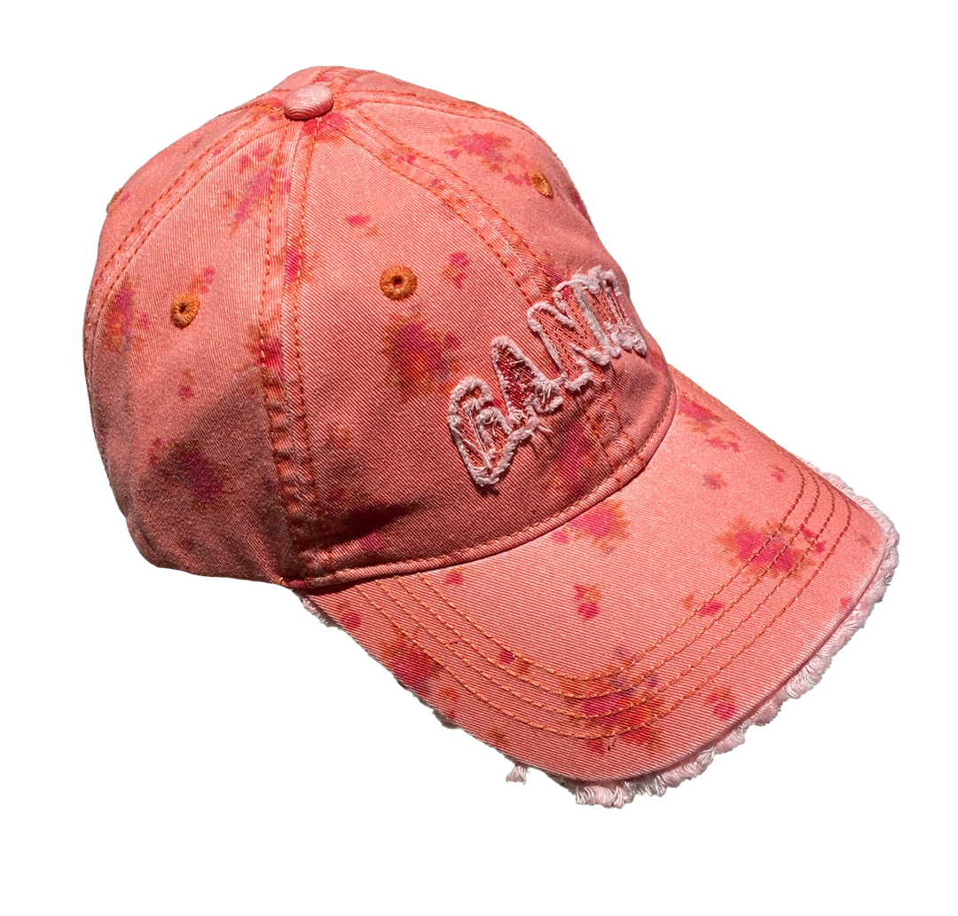 Washed Cotton Print Canvas Cap Lantana