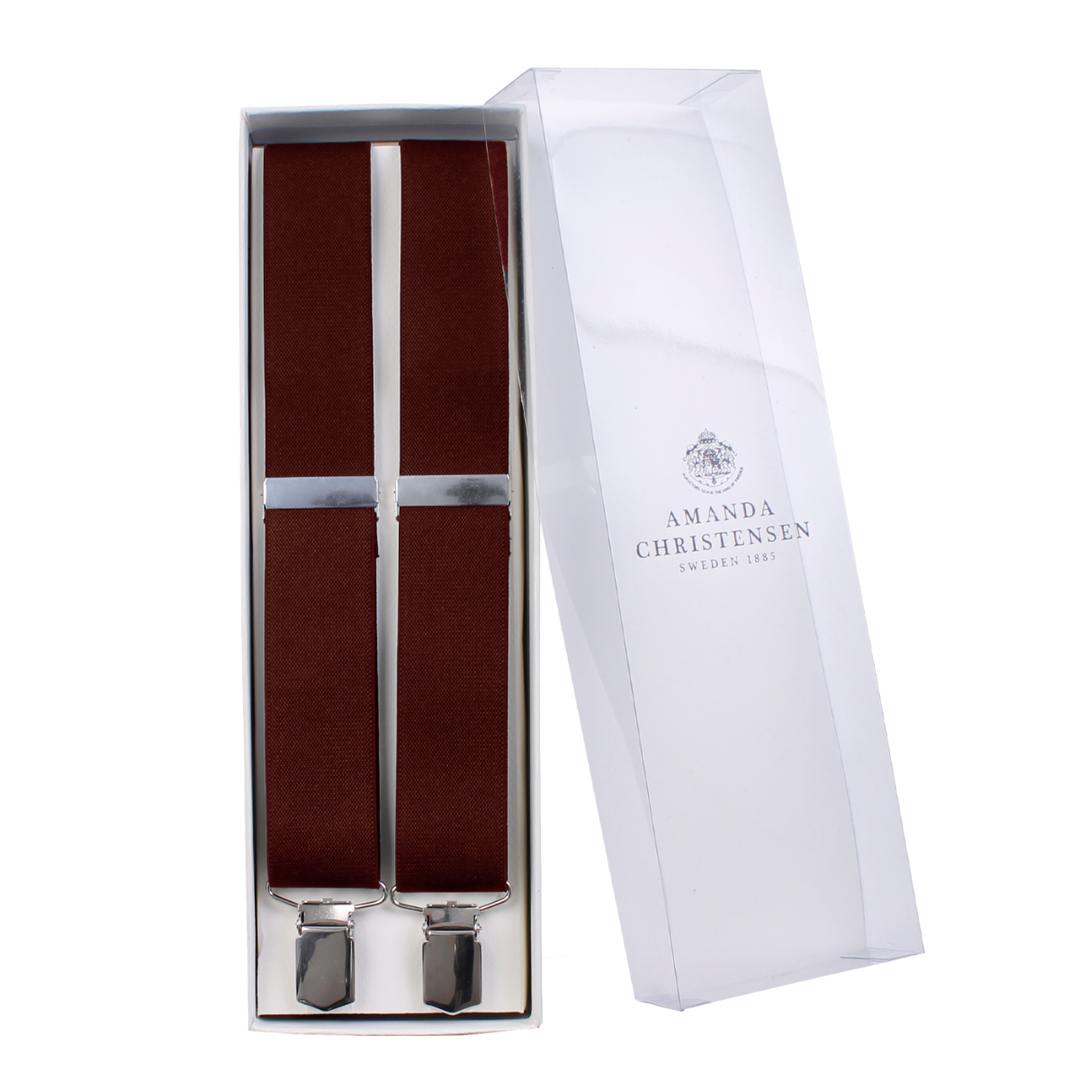 Braces Plain Wine Red