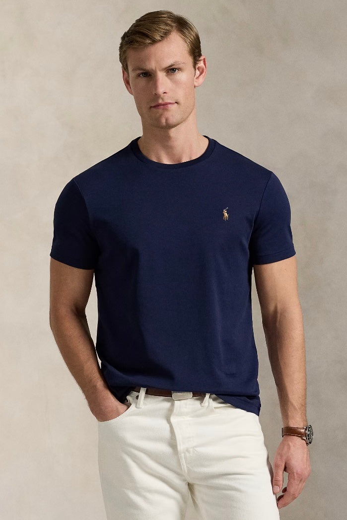 POLO RALPH LAUREN Custom Slim Fit Soft Cotton T-Shirt Refined Navy - Dale
