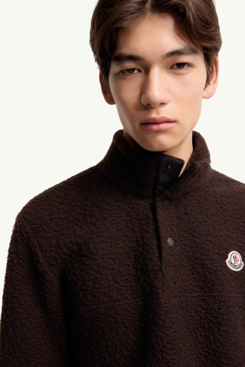 Logo Knit Sweatshirt Dark Brown