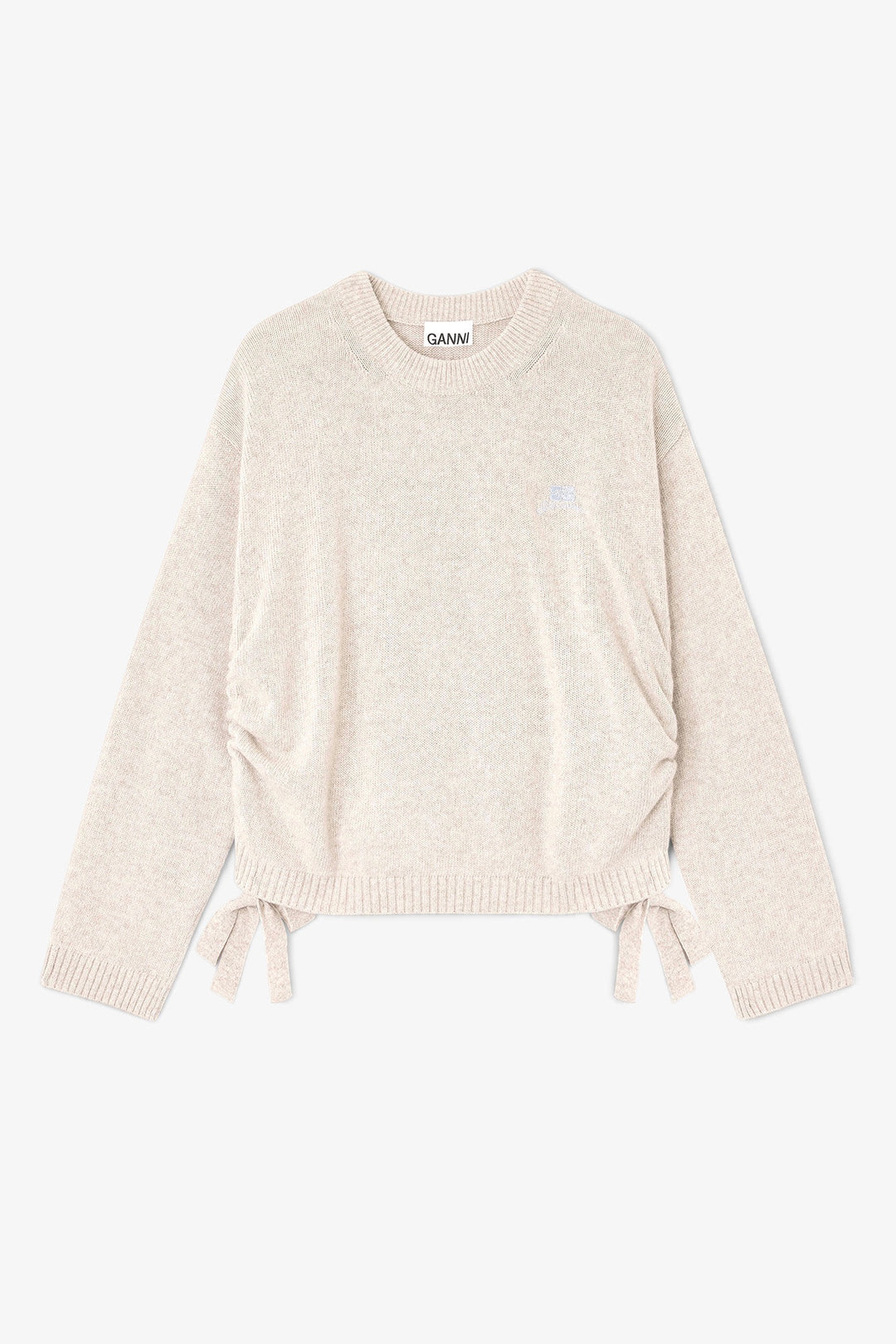 Future Wool Mix Oversized O-Neck Sand