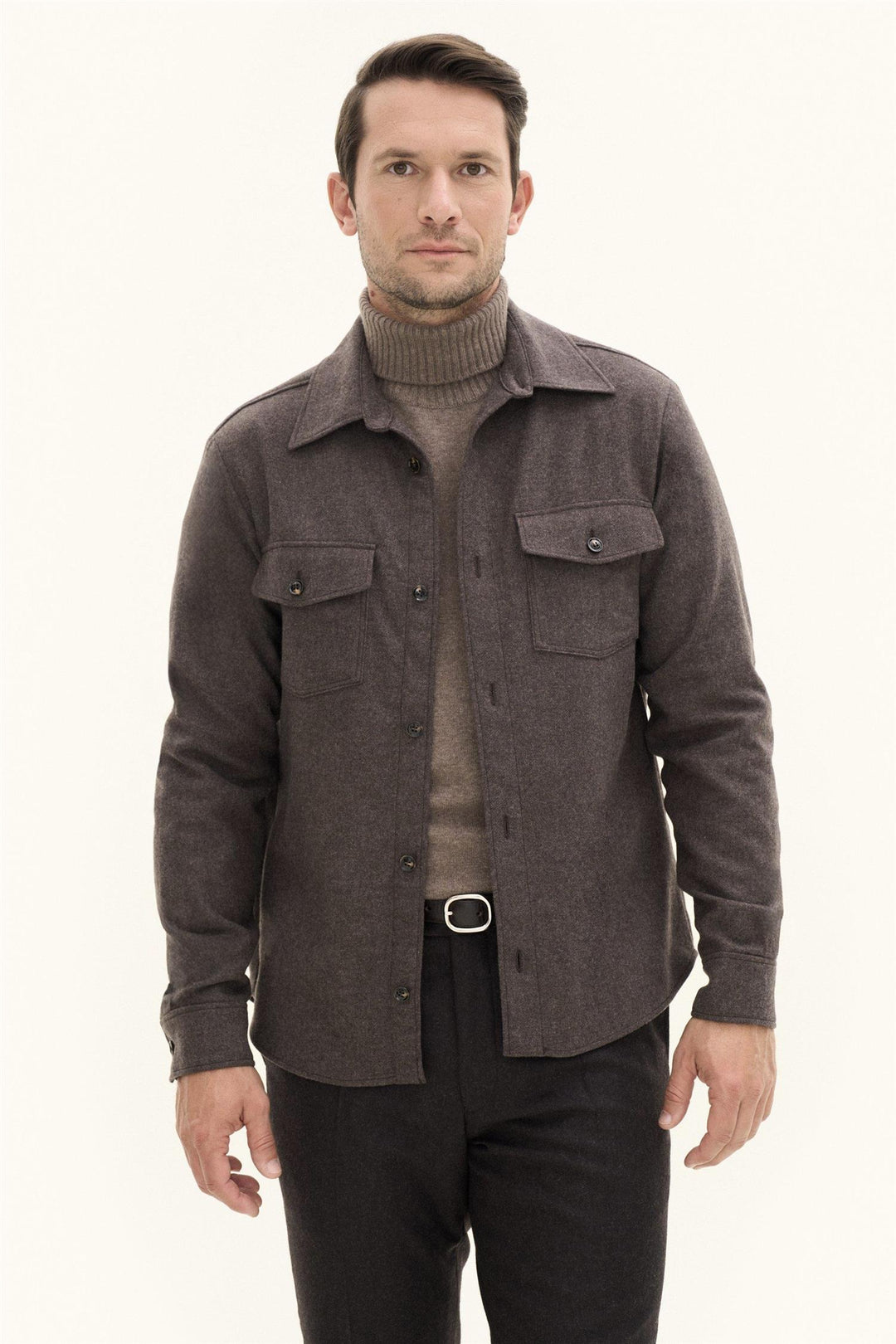 Magnus Shirt Jacket Dusk Brown