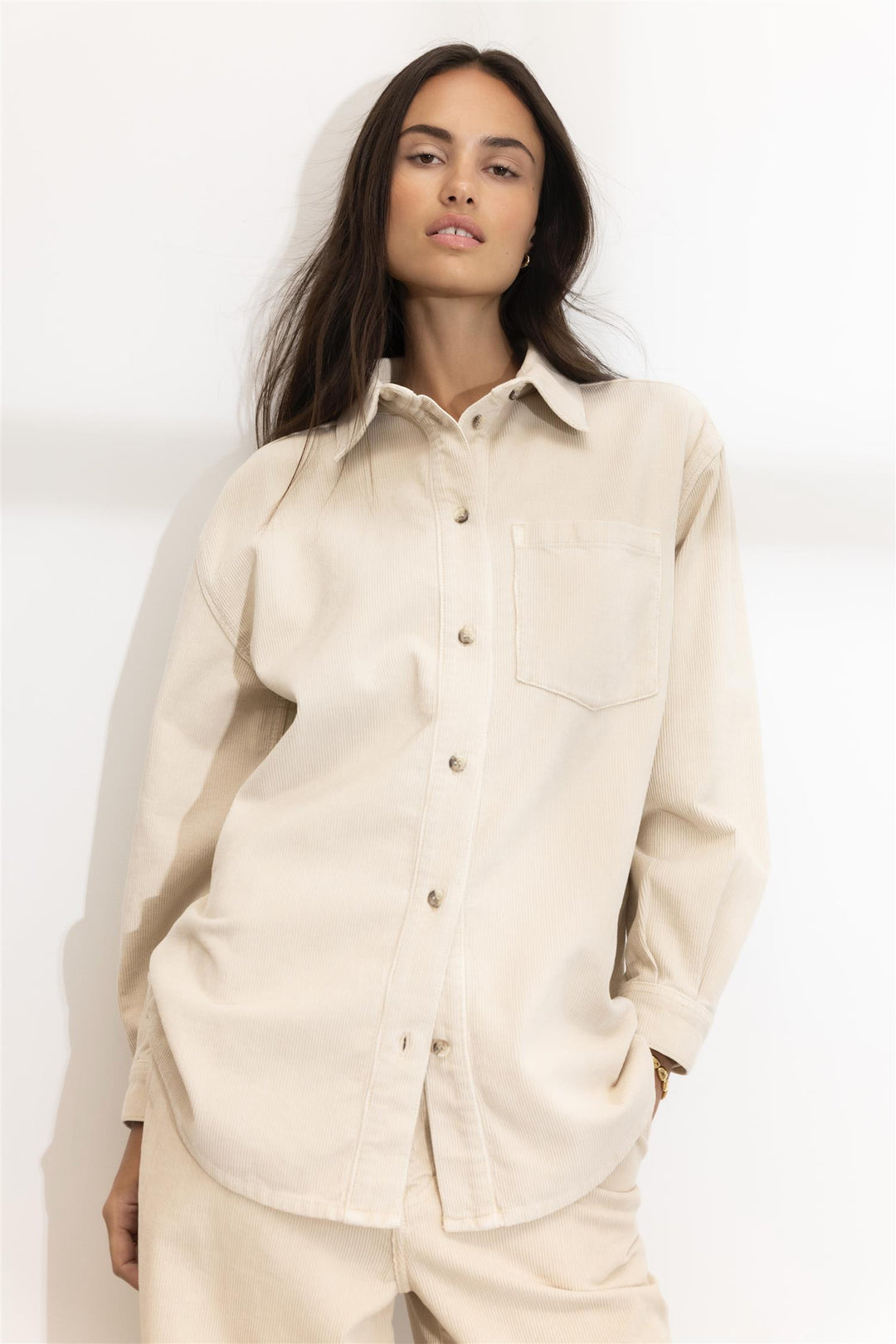 Alex Cord Shirt Greige