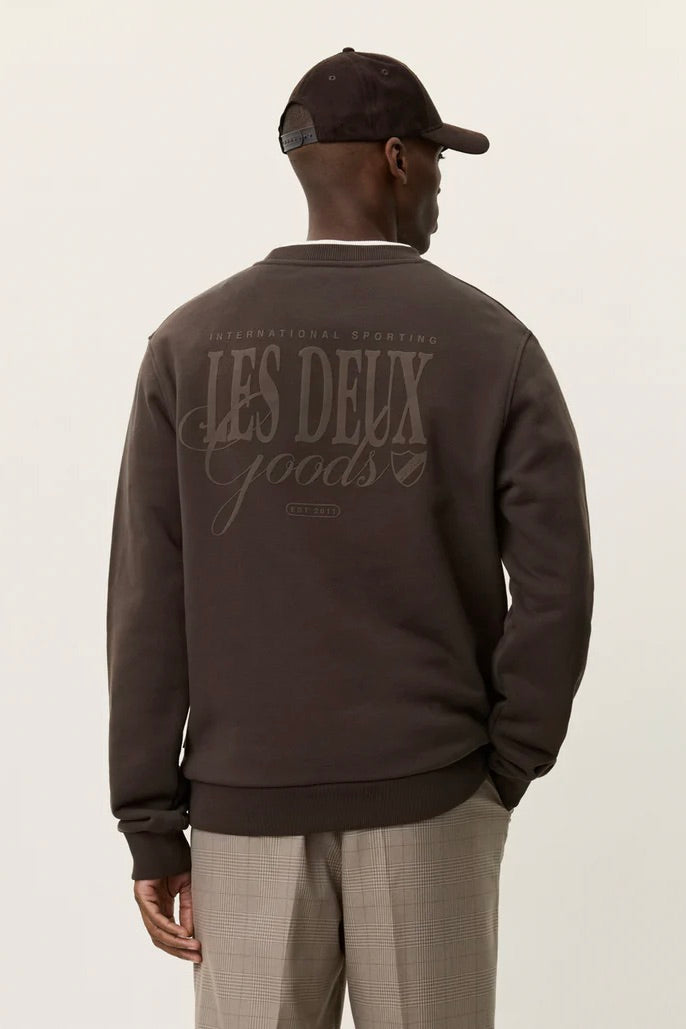 LES DEUX Ben Goods Sweatshirt Turkish Coffee Brown - Dale