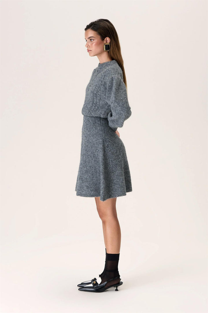 Santhia Knitted Dress Grey