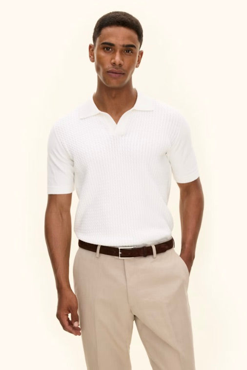 Alf Short Sleeve Poloshirt Snow White