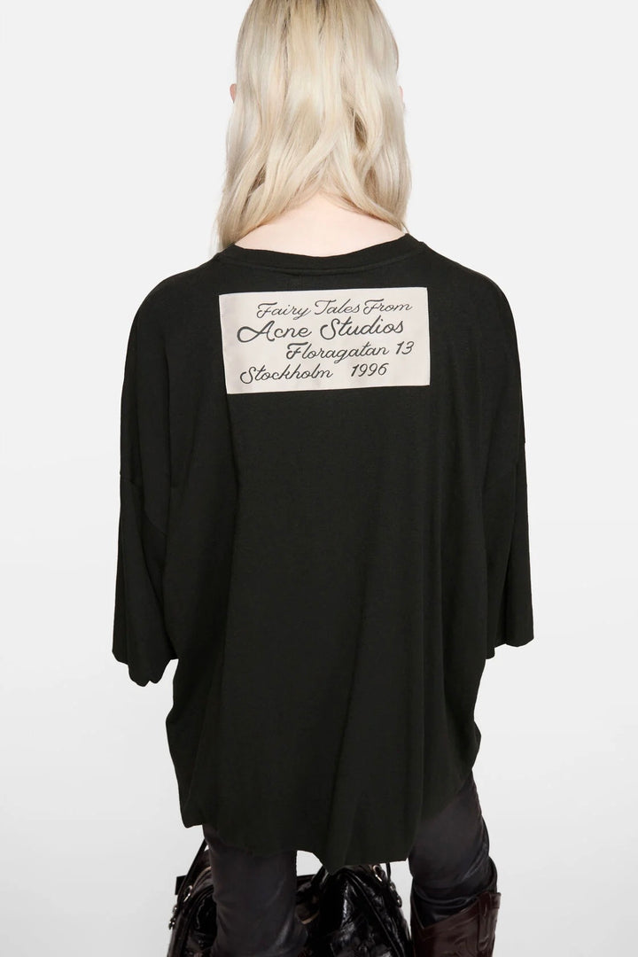 Gathered Logo T-shirt Black