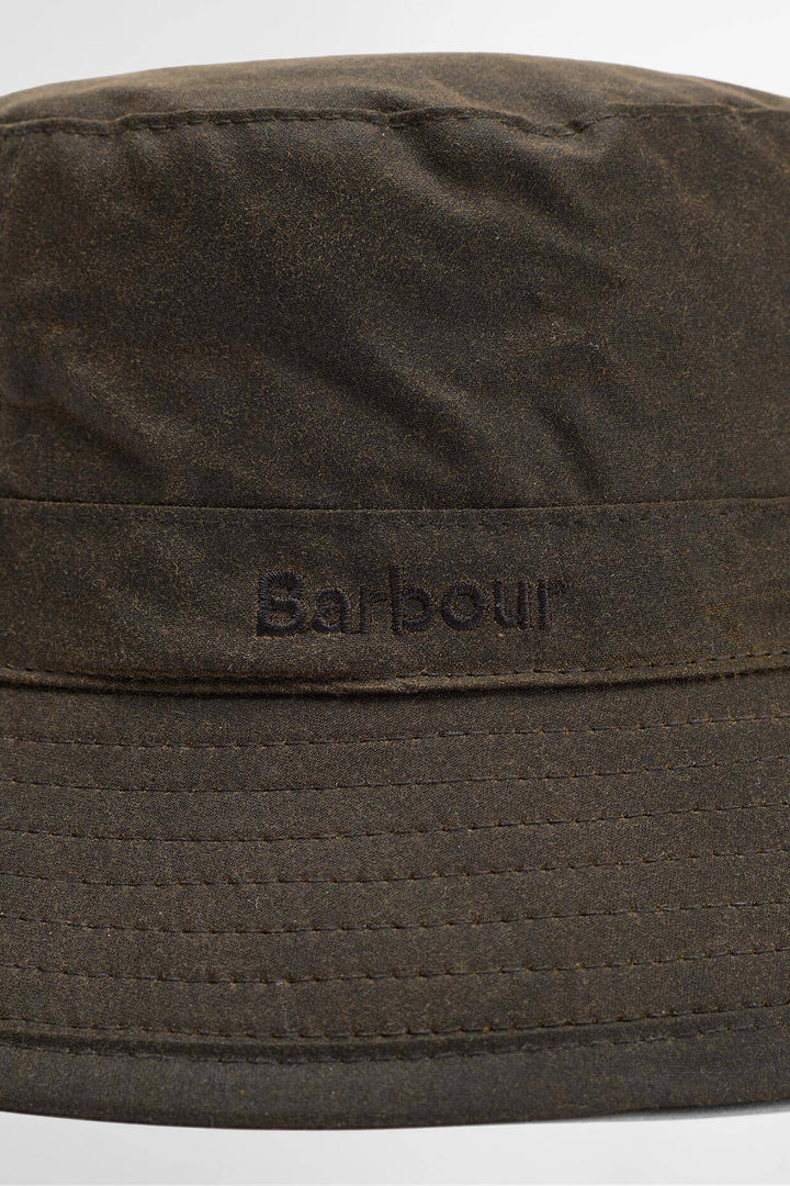 Waxed Bucket Hat Olive